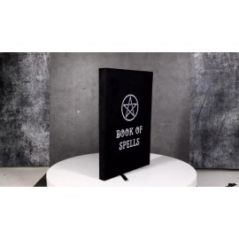 The Book Of Spells Pentagram Circle A5 Lined Pages Velvet Cover Journal Book