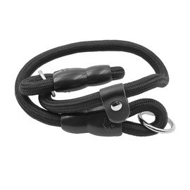 Gorise Verstellbares Anti-Zug-Hundehalsband Nylon-Trainingshalsband Mit Anti-WüRge-Design 10 Mm Kletterseil FüR Kleine/MittelgroßE/GroßE Hunde 50 cm Schwarz GrößE M