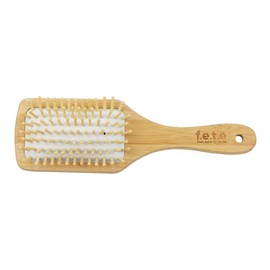 f.e.t.e | Bamboo & Natural Rubber Hairbrush | Large Paddle | Biodegradable & Compostable | Sustainable | Vegan