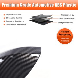 Daeiclru Car Side Door Mirror Cover Trim Compatible with Jaguar F-Type 2013-2024, Exterior Side View Mirror Cover，Auto Door Rearview Mirror Protective Trim Cap