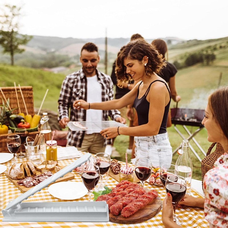 Kebab Maker, Kebab Press, Manual Kabob Maker, Plastic Kebab Machine,