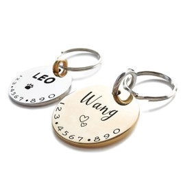 001 Placas de Identificación para Perros Gatos Personalizadas Encantador Símbolos Collares Acceso...