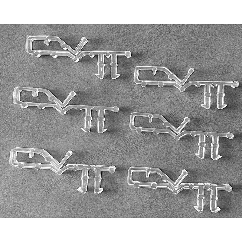20 pcs 2-1/8 inch Hidden Channel Valance Clips for Horizontal