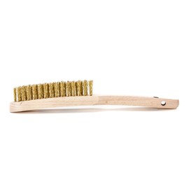 Lessmann Hand Brush 3–Row Brass Wire 107431