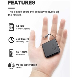 Unbranded 64G Digital Voice Recorder 750hours recording time. Interview, Study And More.