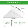 Pack of 4 Floating Shelf Brackets, Invisible Triangle Wall Brackets,
