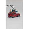 3” Christmas Ornament with Tree for Red Toyota 4Runner Owners
