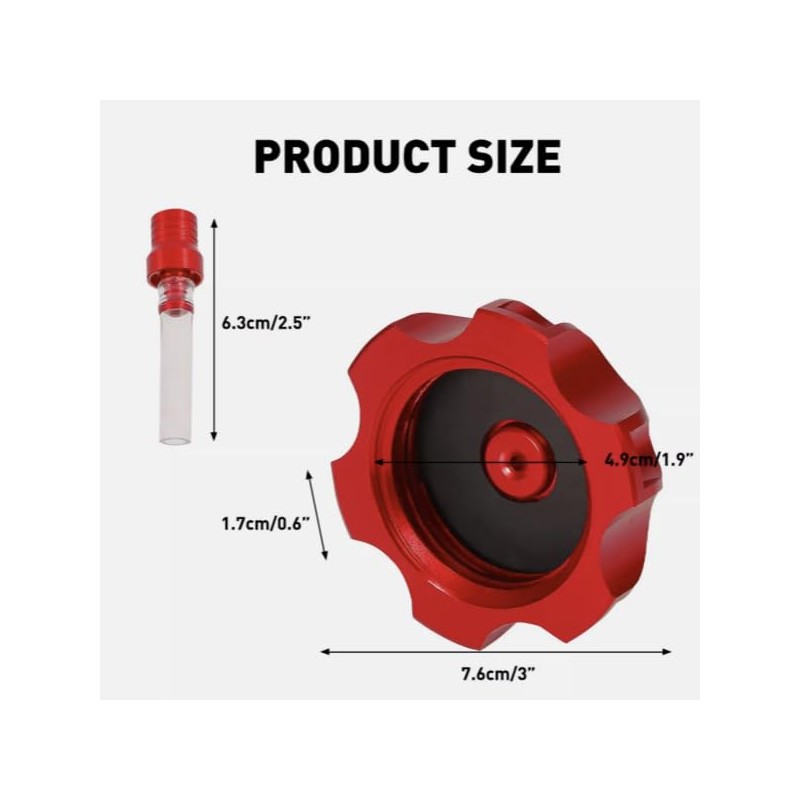 CNC ALUMINUM FUEL METAL TANK GAS CAP 125cc - 250cc