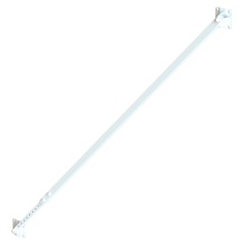 Nationwide Industries Adjustable Gate Brace For Vinyl and Wood - Aluminum, Powder-coated White