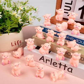 ZMLTLMG Decoración para tartas de cerdo en miniatura