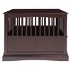 Casual Home Wooden Large Pet Crate, End Table, Espresso