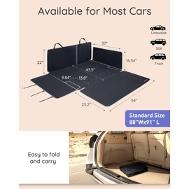 NOBLE DUCK Cargo Liner, Suv cargo Liner for Dogs, for Fold Down Seats, Scratchpro of Pet Cargo Liner Trunk Liner with Bumper Flap Protector, Nonslip Cargo Cover Mat Dog Seat Cover for Suv Trunk Sedans