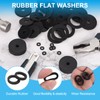 PATIKIL 20 Pcs Flat Rubber Washers 0.39" ID 0.63" OD