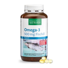 Sanct Bernhard Omega-3 Fish Oil Capsules, 400 Capsules