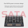 2 in 1 16 Way ARGB PWM Fan Hub SATA