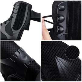 Kuangmi Ankle Support Lace Up with Side Supports and Cross Additional Attachment Belt Strength Protection 1 Piece (XL = 44-45.5)