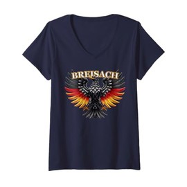 Womens Breisach Deutsch Deutschland German Souvenir Artikel V-Neck T-Shirt