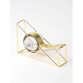 U Brands Desktop Tape Dispenser, Wire Metal, Gold - 898U06-48