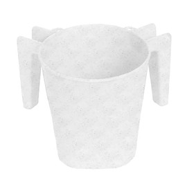 YBM Home Square Plastic Wash Cup, Long-Lasting, for Ritual Hand Washing, 1332Wwd