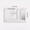 HARFINGTON High Precision SEC Size Estimation Chart 8cm 0.2mm Transparency