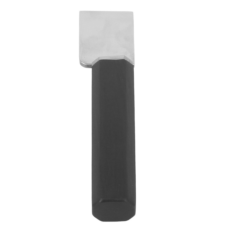 Leather Cutting Knife Stainless Steel Incisive Blade Wooden Handle Glossy