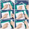 BENECREAT 17pcs Acrylic Book Tools Binding Ruler Binding Hand Tools