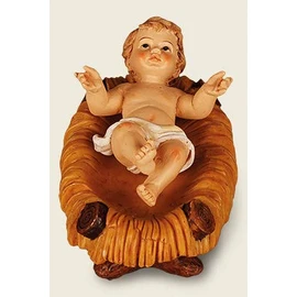 The Healing Corner Christmas Baby JESUS and Manger Set Child in a Manger Hand painted Christmas Ornament Male Female