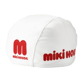 Miki House Swim Cap Swimming Hat Logo Pool Swimming UV Protection Made in Japan Baby Swimming Leisure Boys Girls Baby Kids Kids Kids 12-9103-497 Free (18.9 - 22.0 inches (48 - 56 cm) White