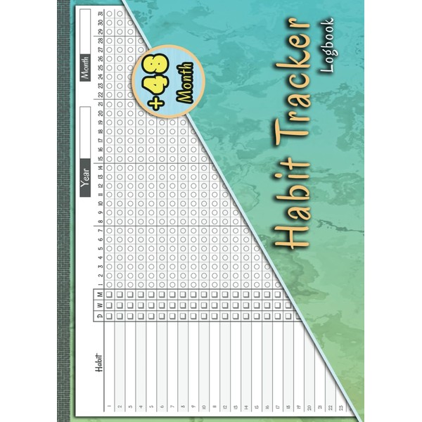 Habit Tracker Log Book: Routine Tracker Calendar for More Than