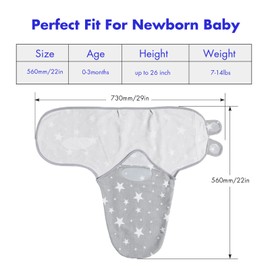 Soarwg Kids Swaddling Sack Baby 0-3 Months Swaddles Blanket Baby Sleeping Bag Swaddling Cloth Newborn Wrap Infants Sleeping Bag, 100% Organic Cotton for Toddlers, Unisex, Girls and Boys, Pack of 4