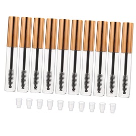Healvian 10 Pack Round 10ml Refillable Mascara Bottles Eyelash Mascara Tube for Diy Compact Easy to Use
