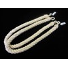 Penbrice Interiors 1 Pair of Natural Cotton Rope Curtain Tie