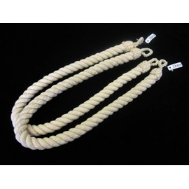Penbrice Interiors 1 Pair of Natural Cotton Rope Curtain Tie Backs Tiebacks