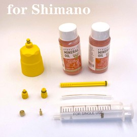 Brake Bleed Kit for Shimano Hydraulic Brakes, Brake Fluid Change Hydraulic Kits, Including 120ml/4oz High Performance Bike Brake Mineral Oil, Brake Fluid for MTB/Road Bicycle Hydraulic Disc Brakes