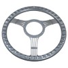 14" Gun Metal Billet Steering Wheel Half Wrap with Horn