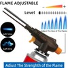 Professional Butane Torch Head, Black and Orange, Gas Canister Compatible,