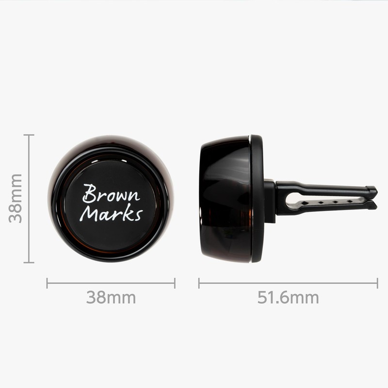 CARALL (カーオール) Haru Kado Car Air Freshener Brown Marks Clip