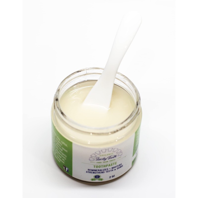 Lucky Teeth Organic Toothpaste-All Natural, Remineralizes and Fortifies Teeth and