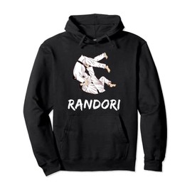 Japanese Judo Grappling Randori Pullover Hoodie, black
