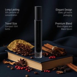 Luxodor Black Scotch Eau de Parfum – Mixture Black Afghano + Blk Opium Unisex Perfume 0.34 Fl Oz (10ml)