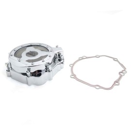 Chrome Left Engine Stator Cover See Through for Suzuki 2004 GSXR 750 1000