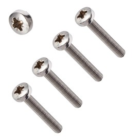 TERF® M5 X 50mm Pozi Pan Head Machine Screws Stainless Steel A2 (304) Machine Screw M5 (5mm) X 50mm Pozi Drive Pan Head Machine Screw Bolts - Pack of 10
