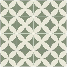 Green Beige Geometric Wall paper Peel and Stick Wallpaper Boho 17.3"×78.8" Green Removable Self Adhesive Wallpaper for Bathroom Kitchen Backsplash Contact Paper for Cabinets and Drawers Vinyl Roll