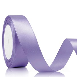 Gift Ribbon Satin Ribbon 22 m Gift Ribbon Wide 20 mm Ribbon Gift Ribbon Wedding Fabric Satin Gift Ribbon for Gift Wrapping, Crafts (Pale Purple)