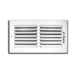 HVAC Premium 10"w X 8"h [Duct Opening] 1-Way Fixed Curved Blade Air Supply Diffuser Register Vent Cover Grille [Outer Dimensions: 11.75"W X 9.75"H]