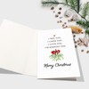 Romantic Christmas Card for Him Her, I Love You Poem