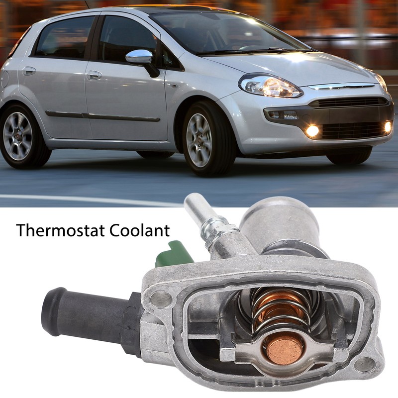 Coolant Thermostat 55194029 Replacement for FIAT 500 BRAVO II DOBLO