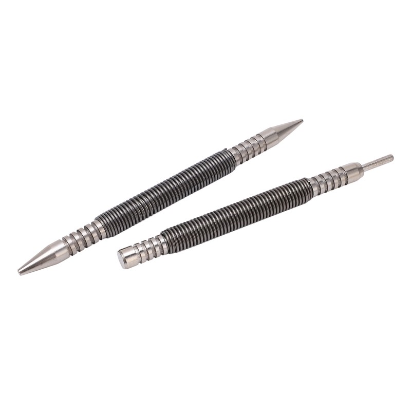 2pcs Hinge Pin Punch Set Spring Loaded Design Carbon Steel