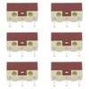 ECSiNG 6pcs Mouse Micro Switches Brown Shell White Dot 10