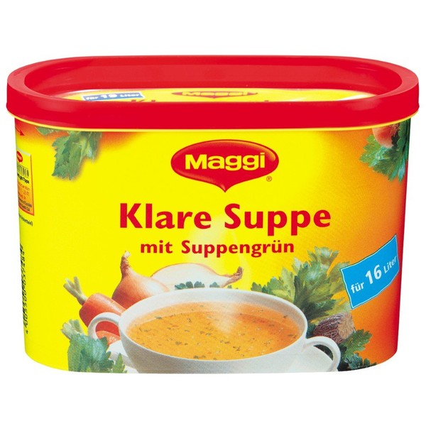 Maggi clear Soup with Soup Greens (klare Suppe mit Suppengrün) 1 can